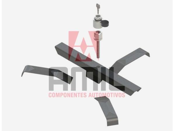 SUPORTE TRAVA DO ESTEPE PARA RODA RAIADA ARO 20" (COM 490MM)