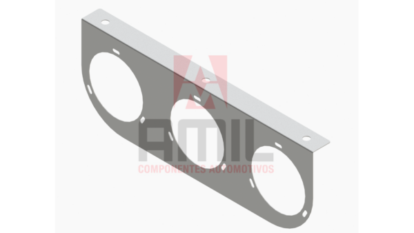 SUPORTE EM INOX PARA LANTERNA 125MM 03 UNIDADES