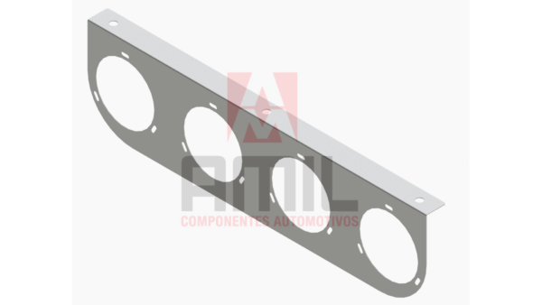 SUPORTE EM INOX PARA LANTERNA 125MM 04 UNIDADES