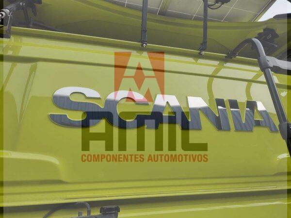 LETREIRO TRASEIRO DE INOX PARA CABINE ALTA R/S DO SCANIA NTG - Image 2