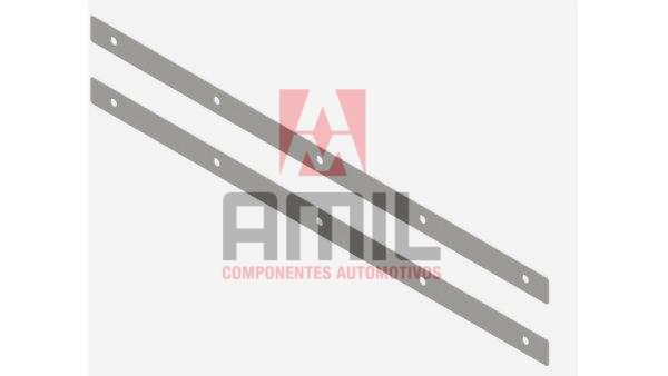 CHAPA DE FIXAÇÃO DE INOX DO APARA-BARRO COM 600MM (PAR)