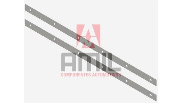 CHAPA DE FIXAÇÃO DE INOX DO APARA-BARRO COM 700MM (PAR)