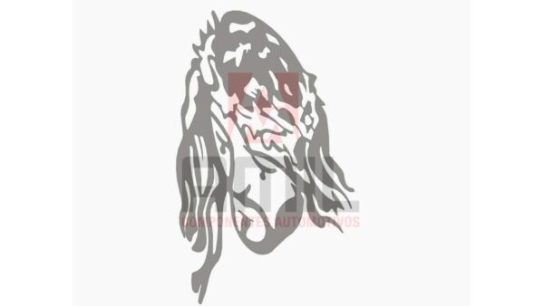 ACABAMENTO DE INOX ILUSTRAÇÃO JESUS CRISTO LADO ESQUERDO