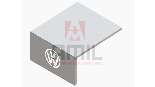 ACABAMENTO DE INOX LISO DA TAMPA DA CAIXA DE BATERIA PARA VOLKSWAGEN CONSTELLATION