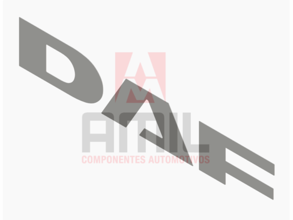 LETREIRO FRONTAL DE INOX PARA CABINE DO DAF