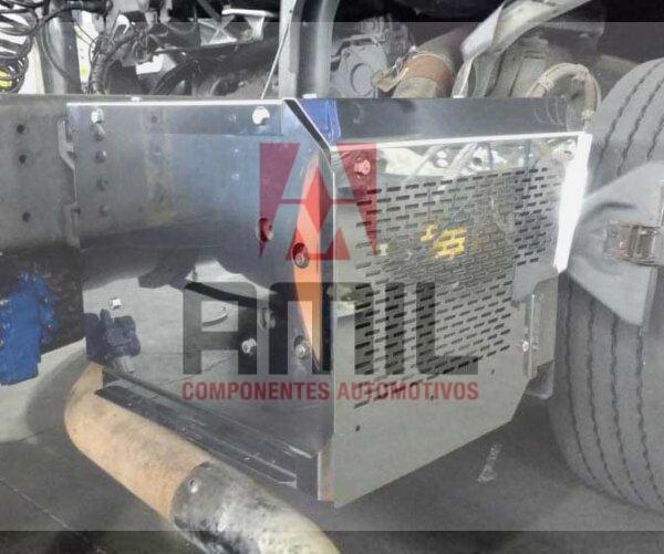PLATAFORMA DE INOX LISA DO CATALISADOR PARA SCANIA S4 2005 A 2007 E P / G / R 2008 A 2011 - Imagem 2